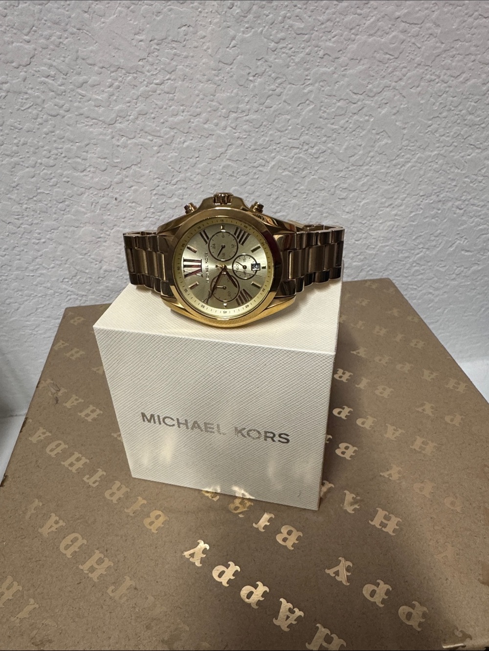 Michael Kors Gold Bracelet Chronograph Watch